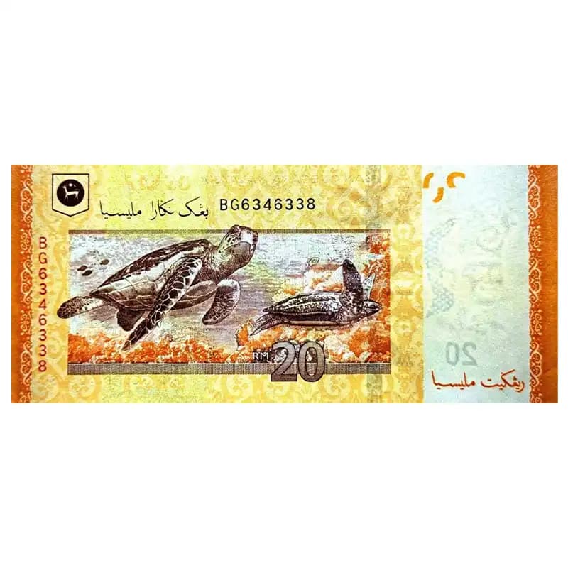 اسکناس 20 رینگیت مالزی 2009 — تصویر ۵
