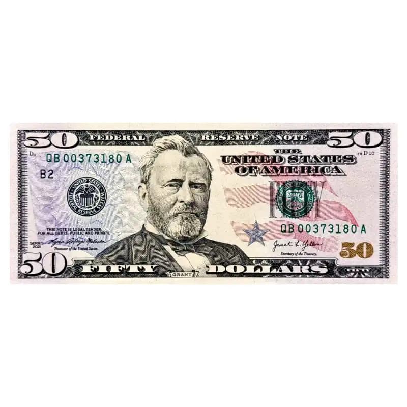 اسکناس 50 دلار ایالات متحده آمریکا 2021