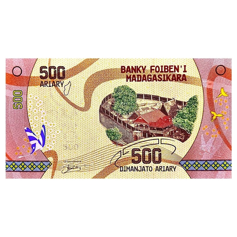 اسکناس 500 آریاری ماداگاسکار 2018 — تصویر ۲