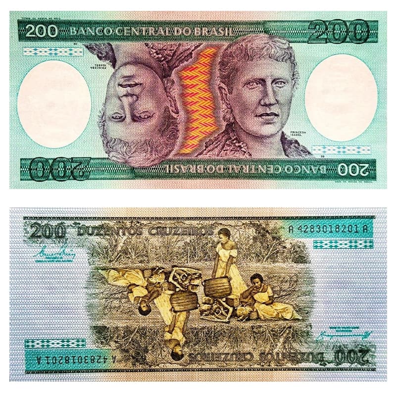 اسکناس 200 کروزیرو برزیل 1984 — تصویر ۸