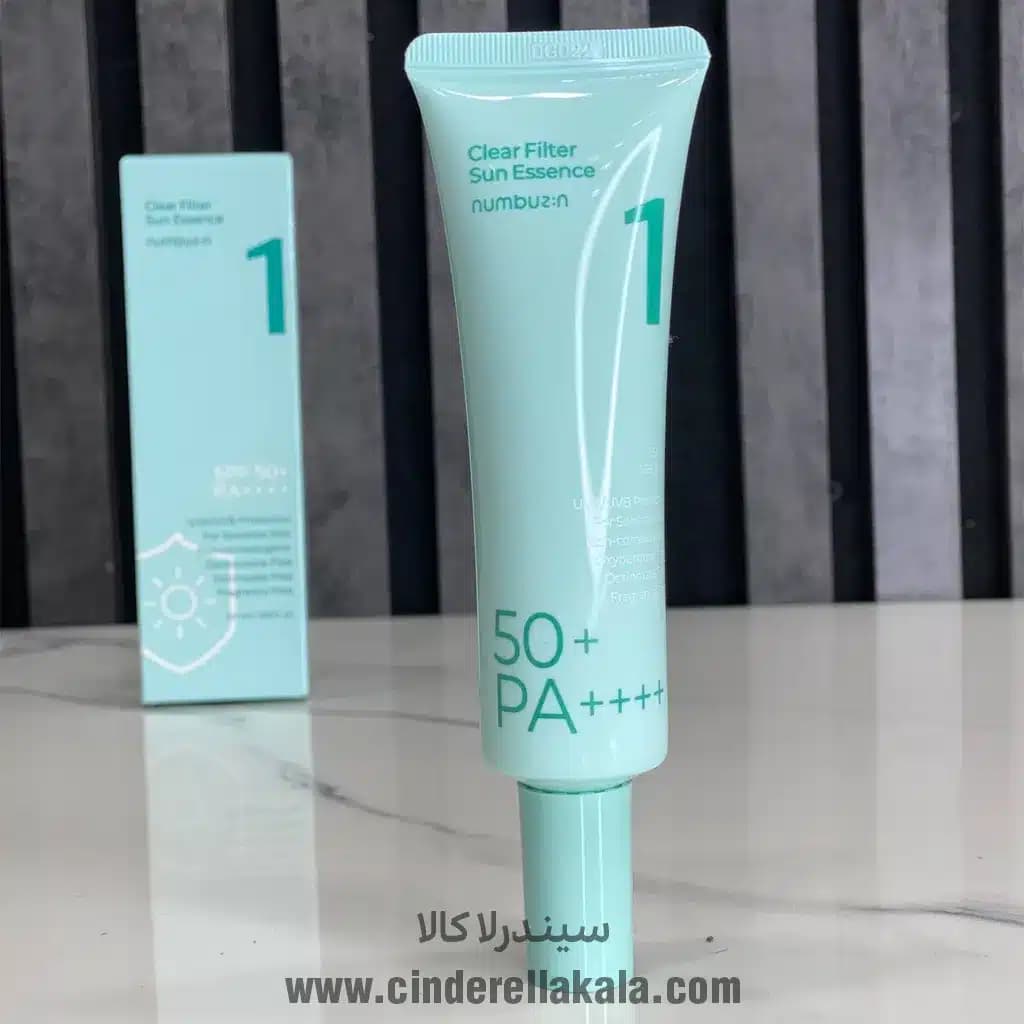 اسنس ضد آفتاب شماره 1 نامبوزین Numbuzin مدل clear filter تسکین دهنده و روشن کننده — تصویر ۲