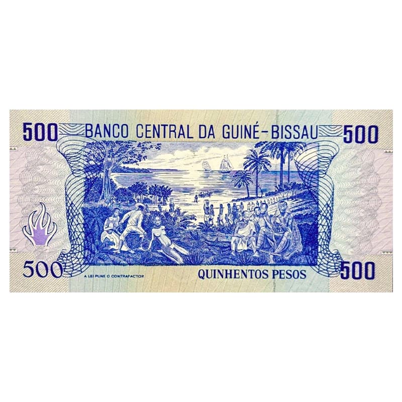 اسکناس 500 پزو گینه بیسائو 1990 — تصویر ۲