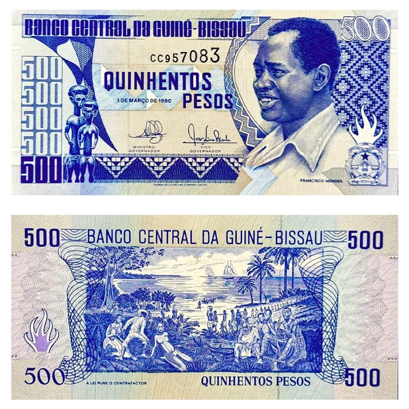 اسکناس 500 پزو گینه بیسائو 1990 — تصویر ۳