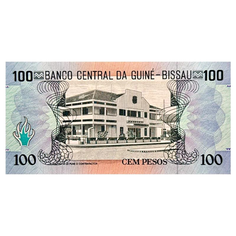 اسکناس 100 پزو گینه بیسائو 1990 — تصویر ۲