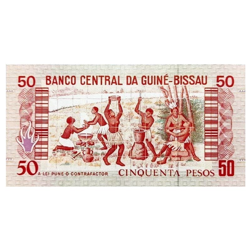 اسکناس 50 پزو گینه بیسائو 1990 — تصویر ۵