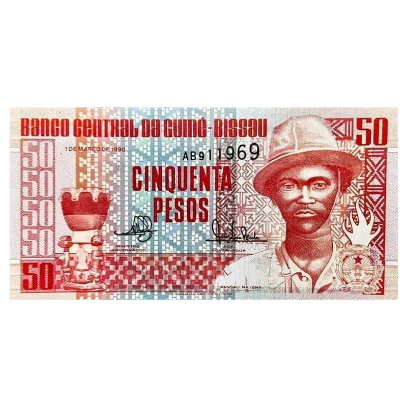 اسکناس 50 پزو گینه بیسائو 1990