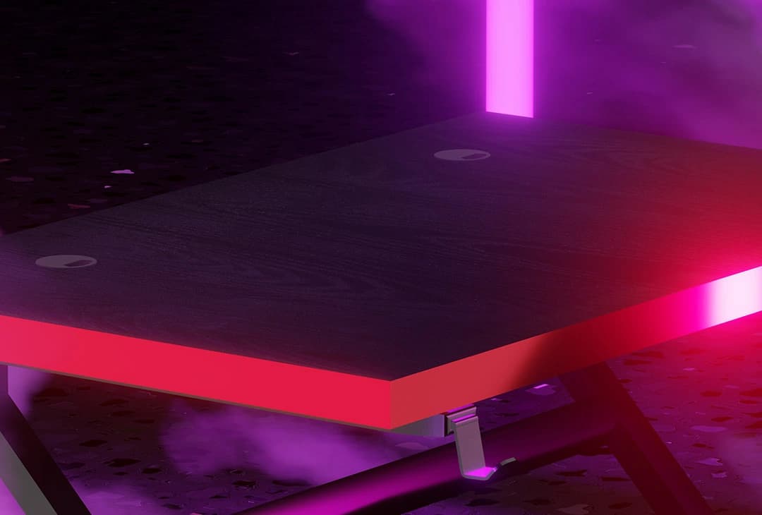 میز گیمینگ آرگونومی زئوس Gaming Desk ZEUS RGB — تصویر ۵