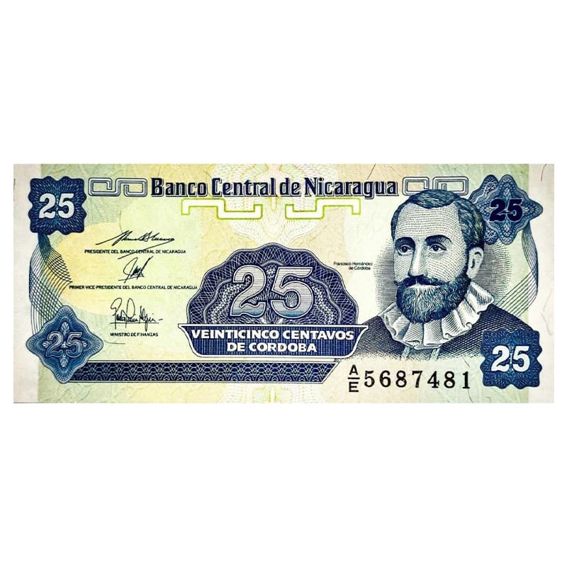 اسکناس 25 سنتاوو نیکاراگوئه 1991