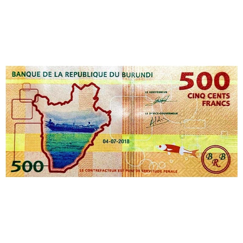 اسکناس 500 فرانک بوروندی 2015 — تصویر ۶