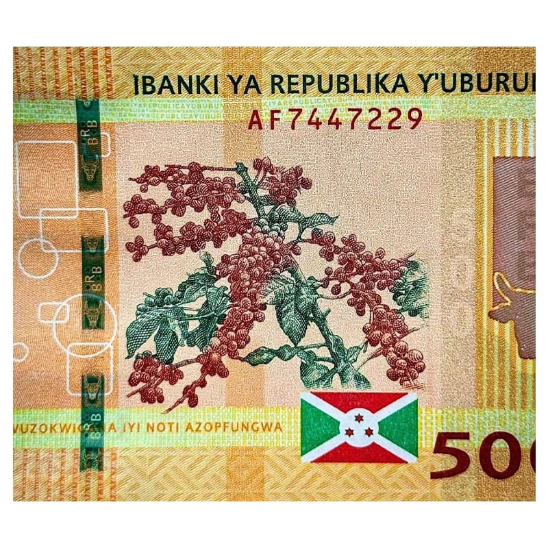اسکناس 500 فرانک بوروندی 2015 — تصویر ۴