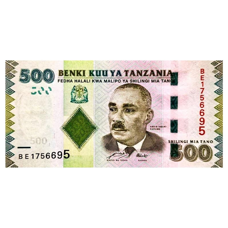 اسکناس 500 شیلینگ تانزانیا 2010