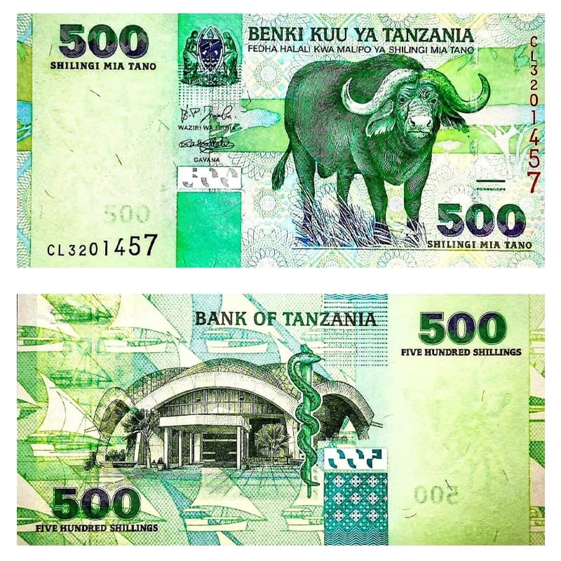 اسکناس 500 شیلینگ تانزانیا 2003 — تصویر ۷