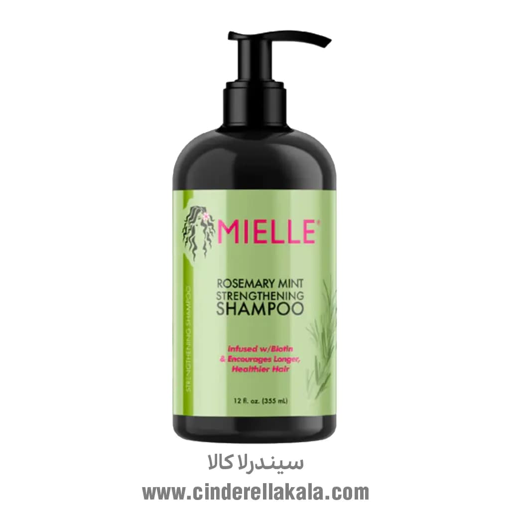 شامپو تقویت کننده رزماری و نعناع میله Mielle آمریکایی — تصویر ۳