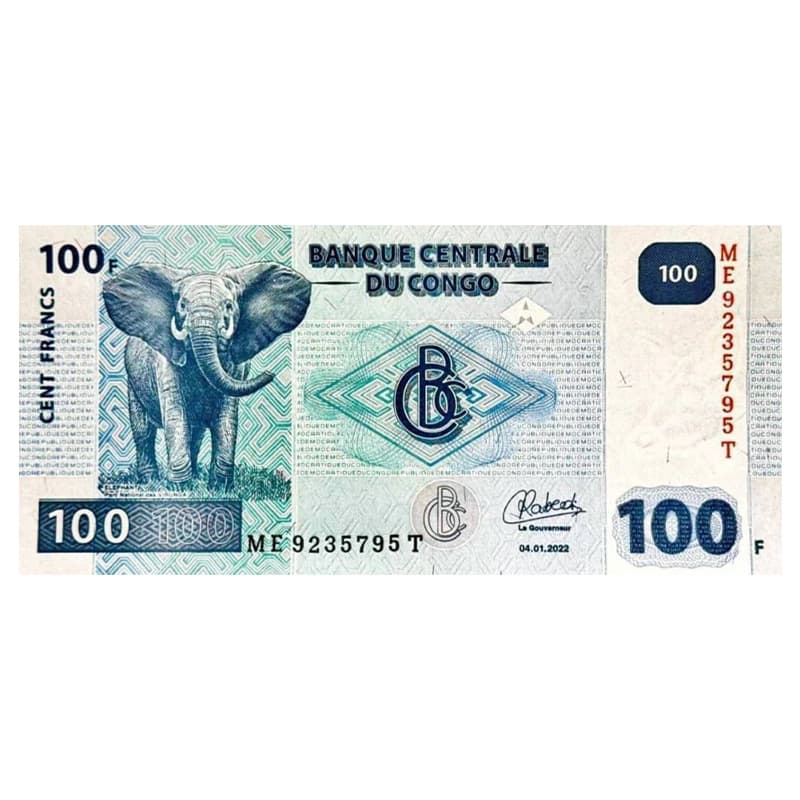 اسکناس 100 فرانک کنگو 2013