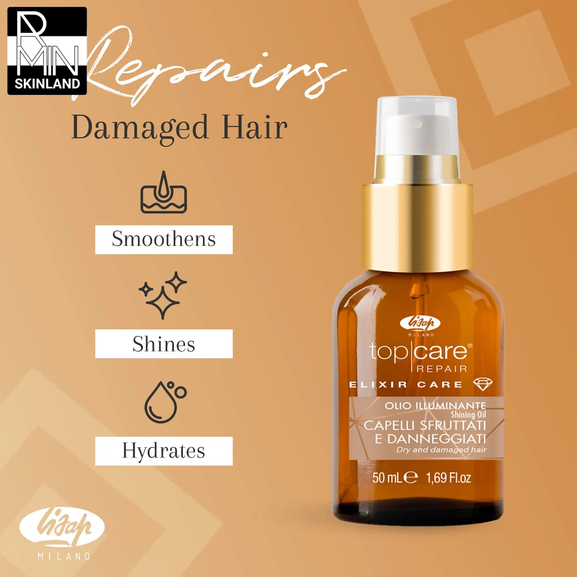 اکسیر مو ترمیم کننده لیزاپ مدل Elixir Care Repair حجم 150ml — تصویر ۶