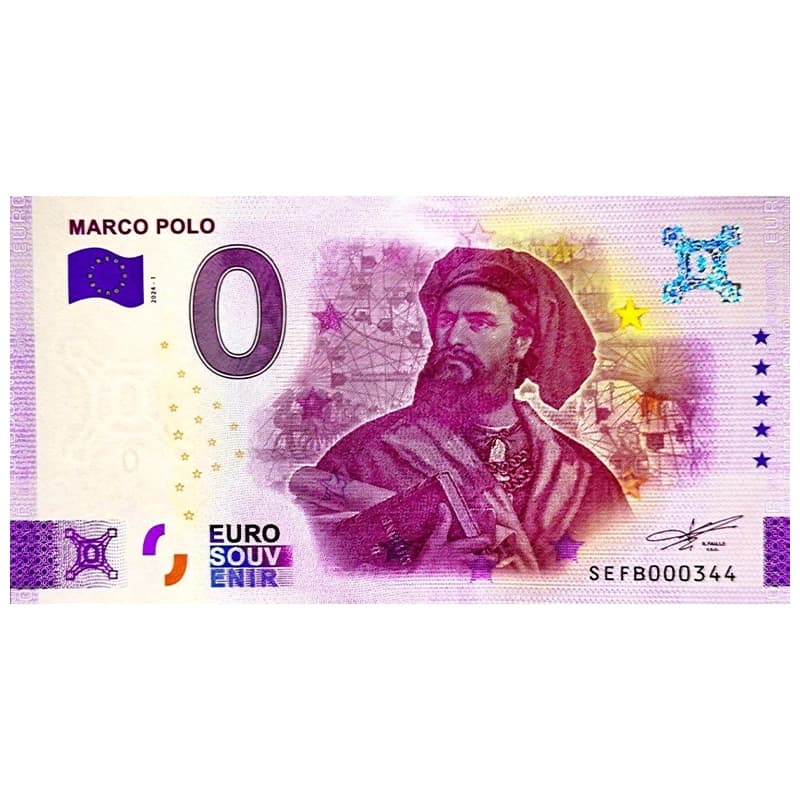 اسکناس صفر یورو مارکوپولو 2025 Marco Polo