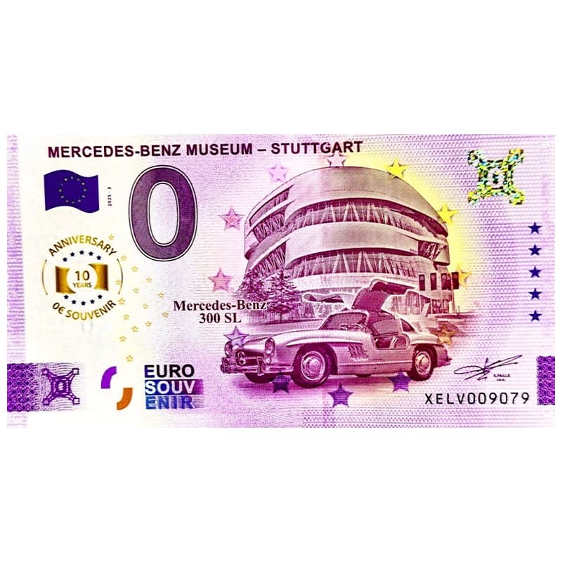 اسکناس صفر یورو موزه مرسدس بنز اشتوتگارت 2025 Mercedes Benz Museum Stuttgart
