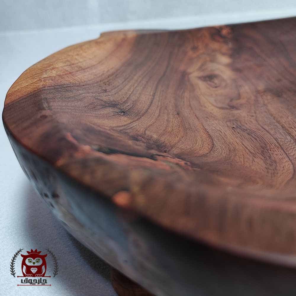 میوه خوری چوبی سایز 4 دستساز کد H19 — تصویر ۳