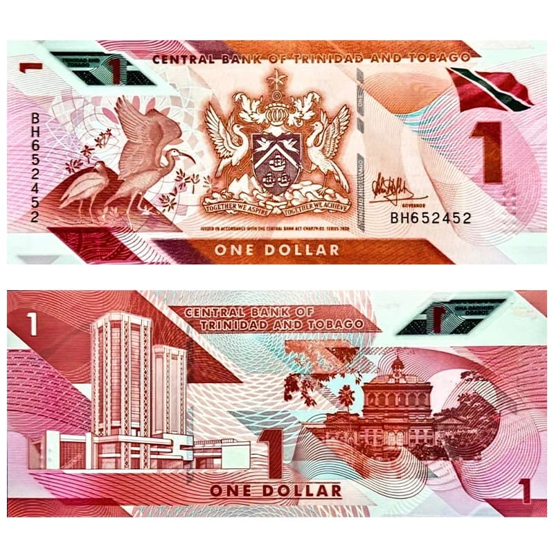 اسکناس 1 دلار ترینیداد و توباگو 2021 — تصویر ۳