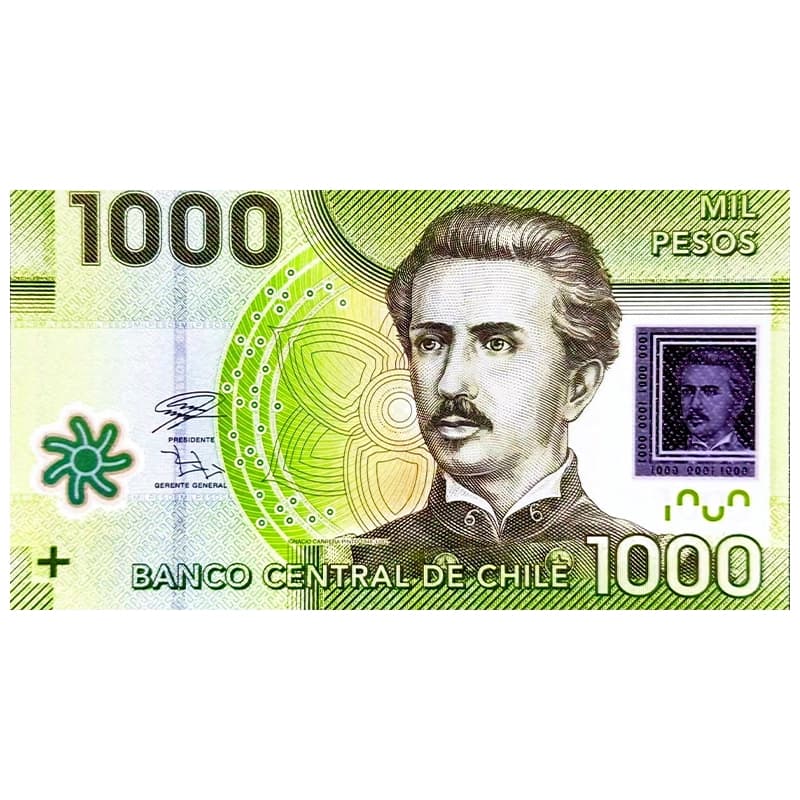 اسکناس 1000 پزو شیلی 2020