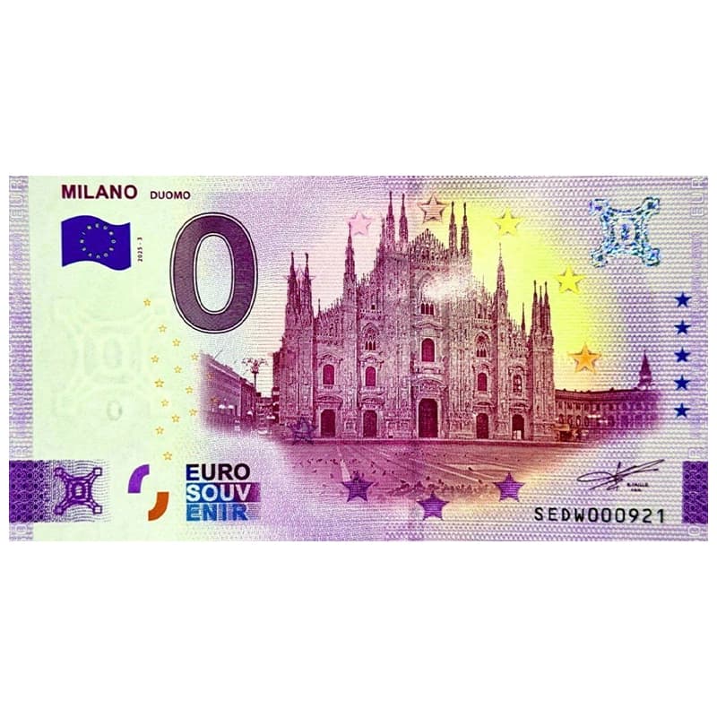 اسکناس صفر یورو کلیسای جامع میلان 2025 Milano Duomo
