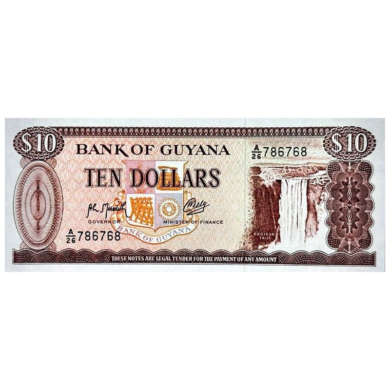 اسکناس 10 دلار گویان 2007