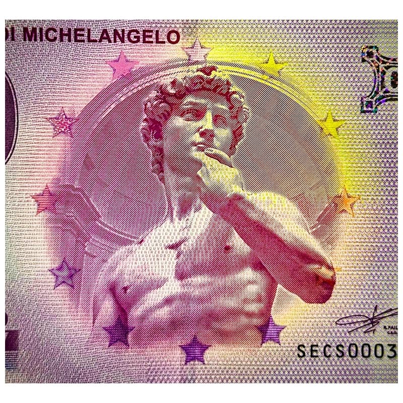 اسکناس صفر یورو مجسمه حضرت داوود 2025 David Di Michelangelo — تصویر ۸