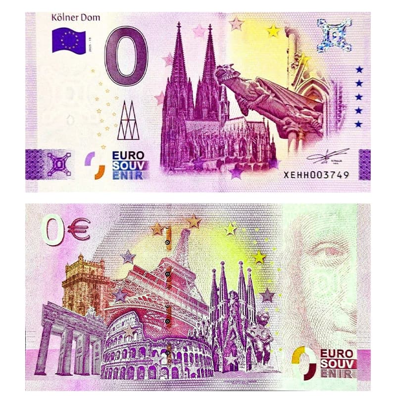 اسکناس صفر یورو کلیسای جامع کلن 2025 Kolner Dom — تصویر ۳