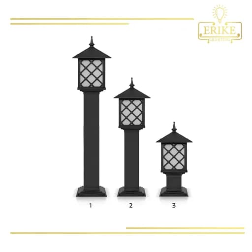 چراغ چمنی شب تاب مدل کارن 1