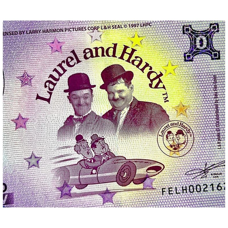 اسکناس صفر یورو لورل و هاردی 2021 Laurel Hardy — تصویر ۸