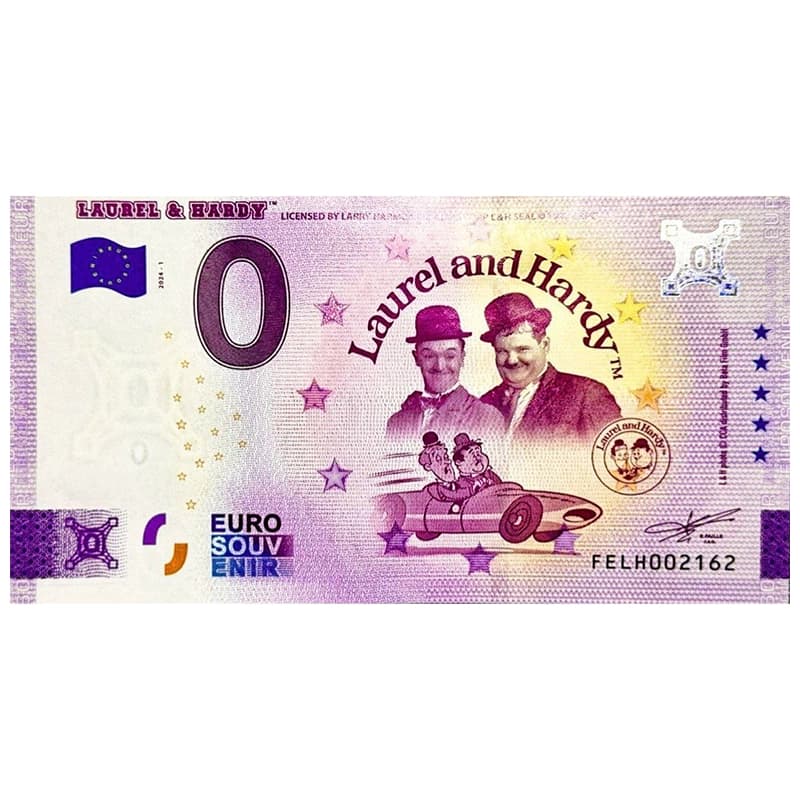 اسکناس صفر یورو لورل و هاردی 2021 Laurel Hardy — تصویر ۵