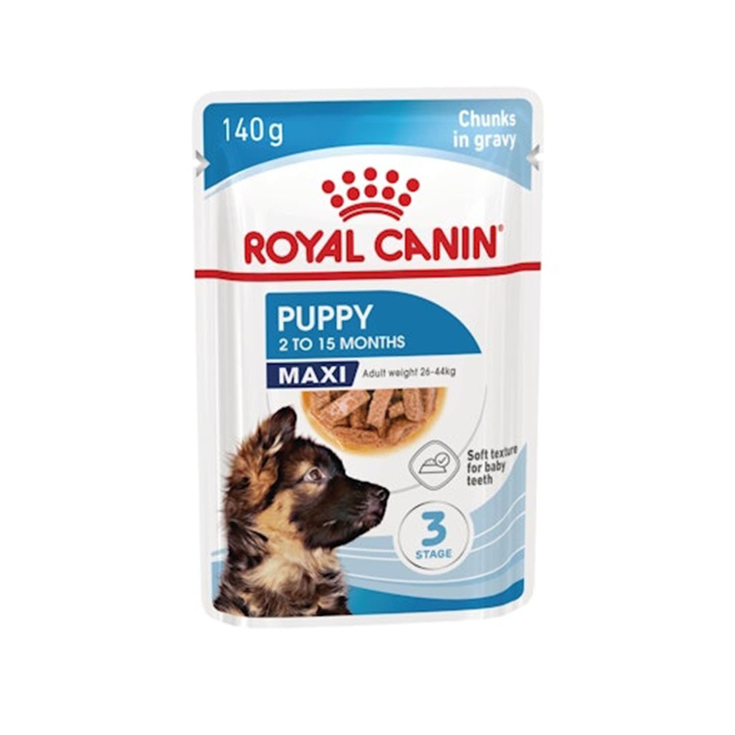 پک پوچ توله سگ مکسی پاپی رویال کنین Maxi Puppy بسته 12 عددی — تصویر ۲