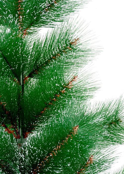 درخت کاج سوزنی کریسمس مصنوعی مدل 90 سانت سبز و نوک برفی — تصویر ۴