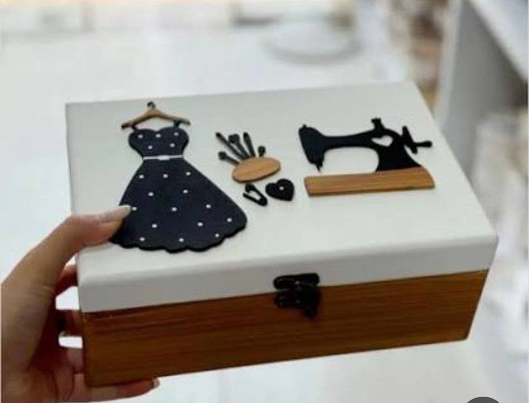 جعبه خیاطی جنس چوبی جدید
