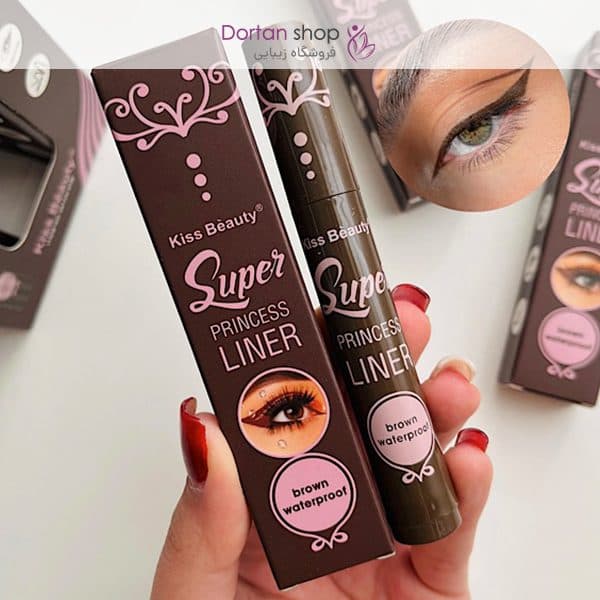 خط چشم قهوه ای ماژیکی کیس بیوتی ( Kiss beauty ) — تصویر ۶