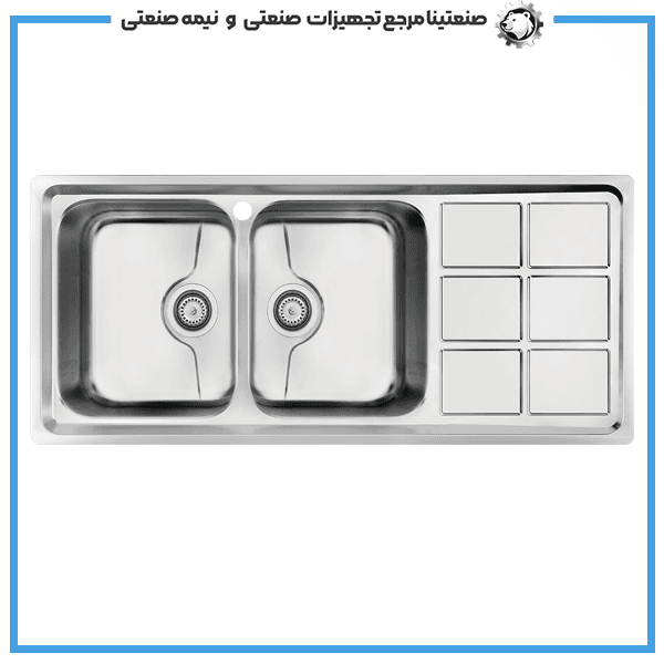 سینک ظرفشویی میکس پلاس مدل 8032P — تصویر ۸