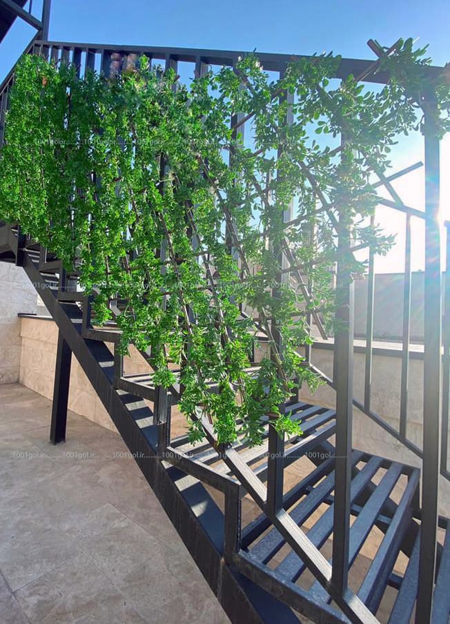 آکاردئون برگدار مونتاژ با ریسه برگ مصنوعی — تصویر ۹