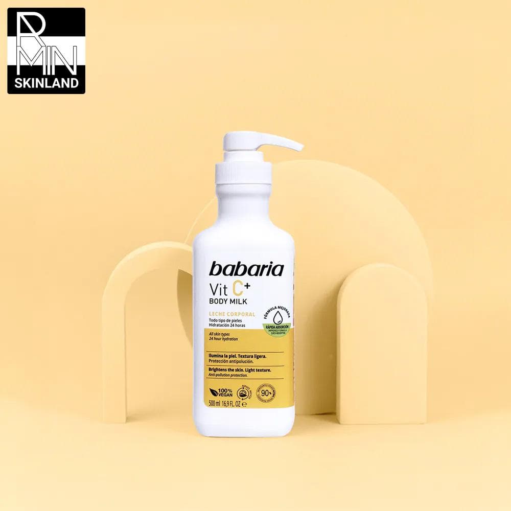 شیر بدن روشن کننده باباریا مدل ویتامین C حجم 500ml — تصویر ۶
