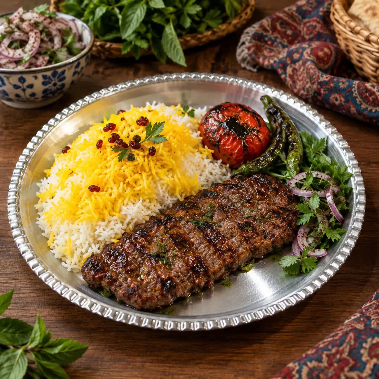 بشقاب غذا خوری روحی لب کنگره ۲۶ سانت
