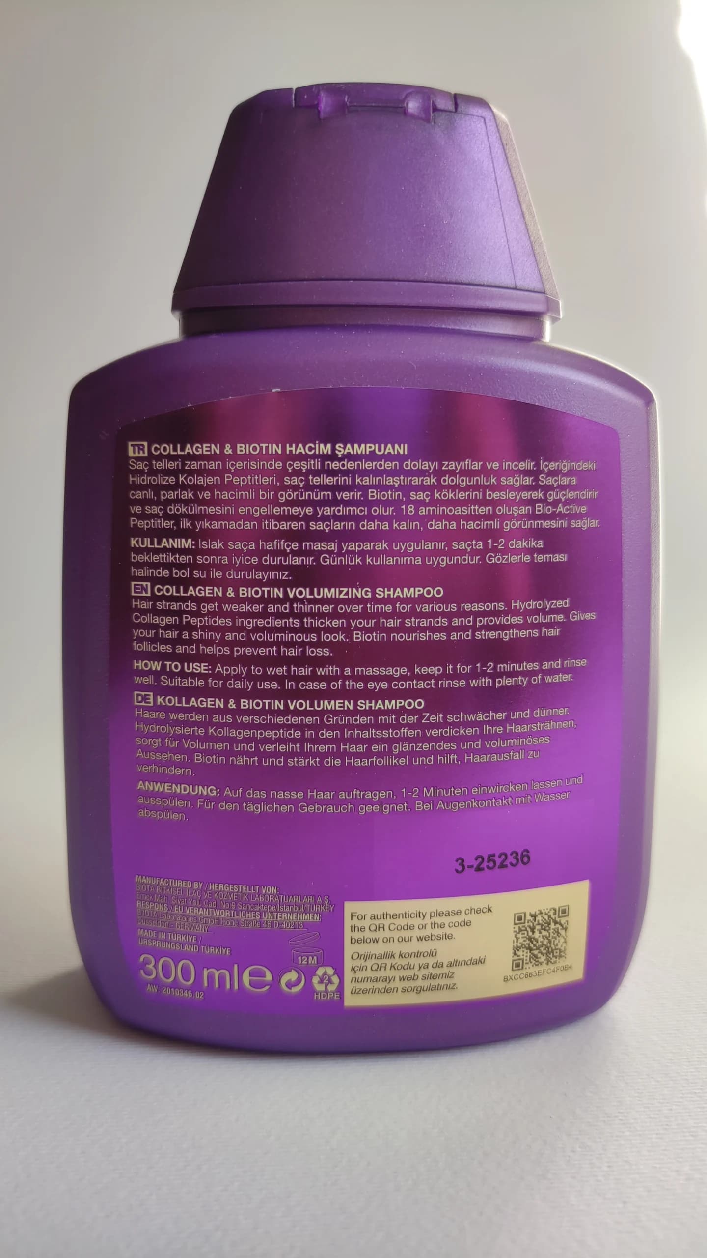 شامپو کلاژن و بیوتین بیوکسین (BIOXCIN) — تصویر ۶
