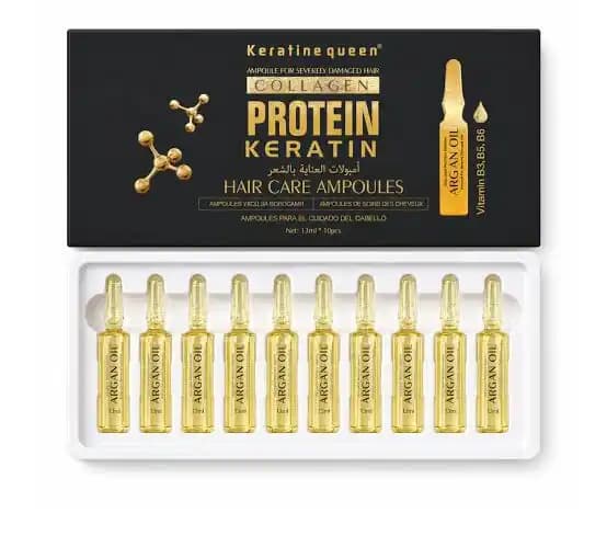 پک ویال مو 10 عددی کراتین KERATIN QUEEN — تصویر ۲