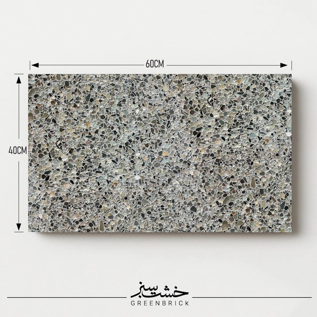 واش بتن طرح سنگ رودخانه ای (دیمن) سایز 40×60 سانتیمتر