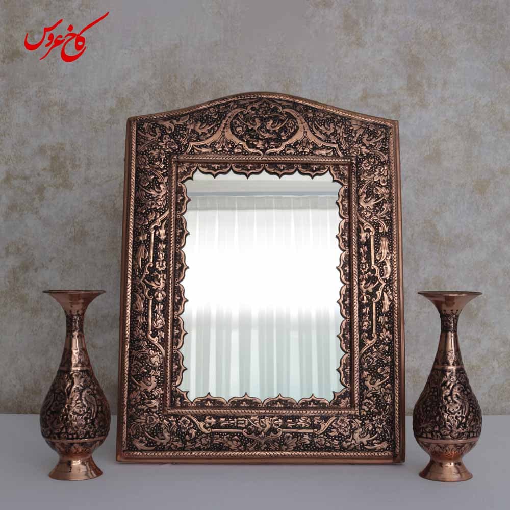 اینه شمعدان مسی مدل تابش 45 — تصویر ۲