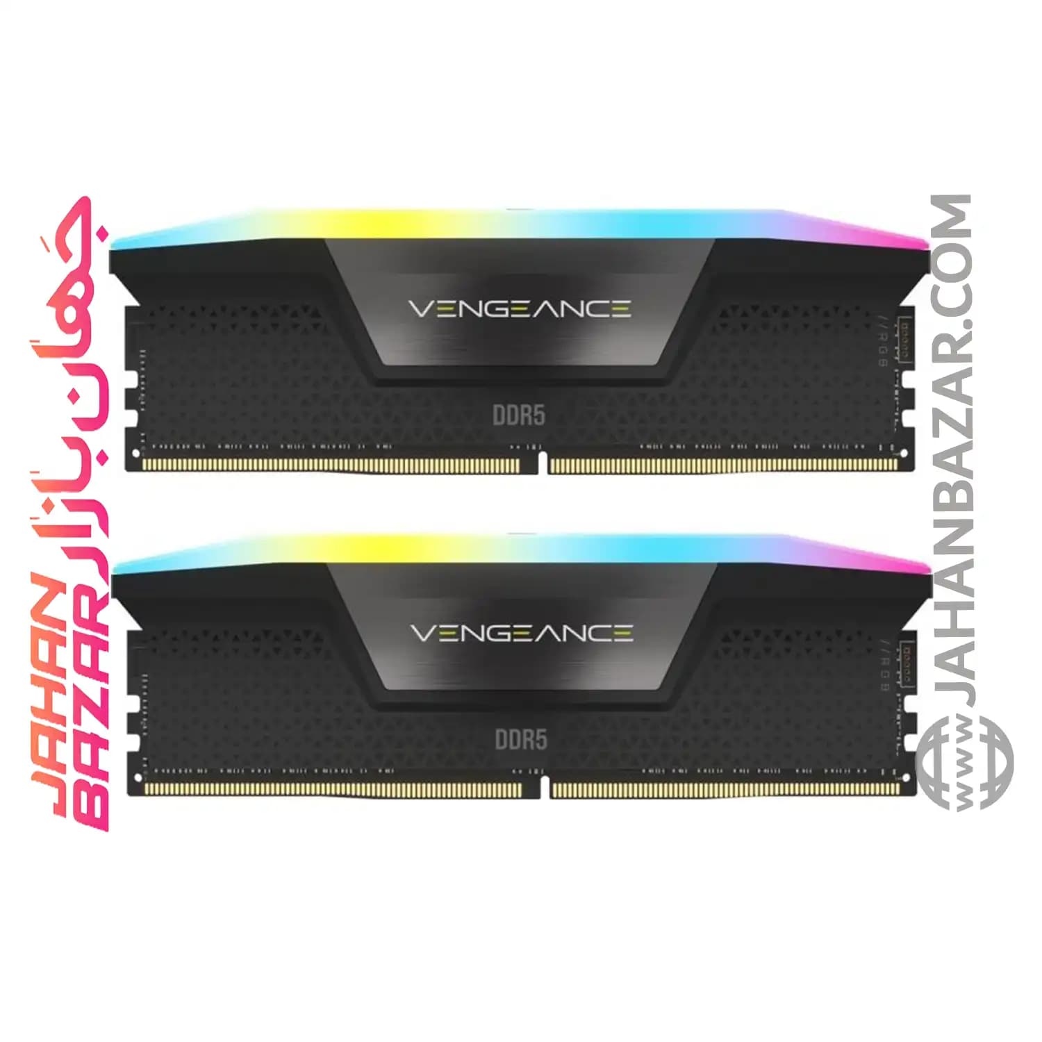 رم دسکتاپ Corsair کورسیر دو کاناله CL36 مدل DDR5 6400 MHz VENGEANCE RGB ظرفیت 32 GB — تصویر ۴