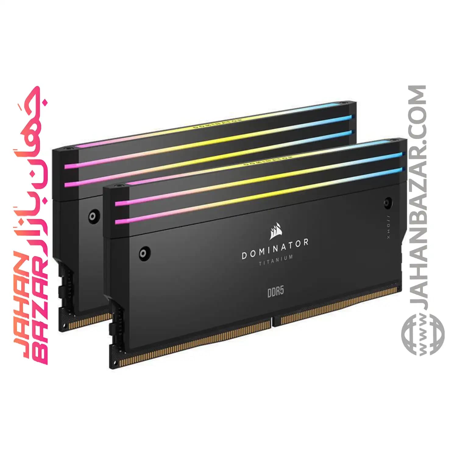 رم دسکتاپ Corsair کورسیر دو کاناله CL36 مدل DDR5 7200 MHz DOMINATOR TITANIUM RGB ظرفیت 48 GB — تصویر ۶