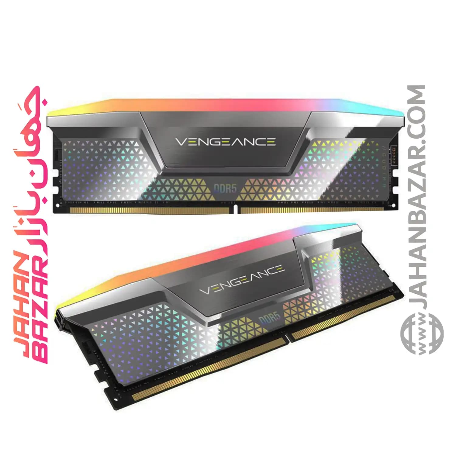 رم دسکتاپ Corsair کورسیر دو کاناله CL40 مدل DDR5 8200 MHz VENGEANCE RGB ظرفیت 48 GB — تصویر ۵
