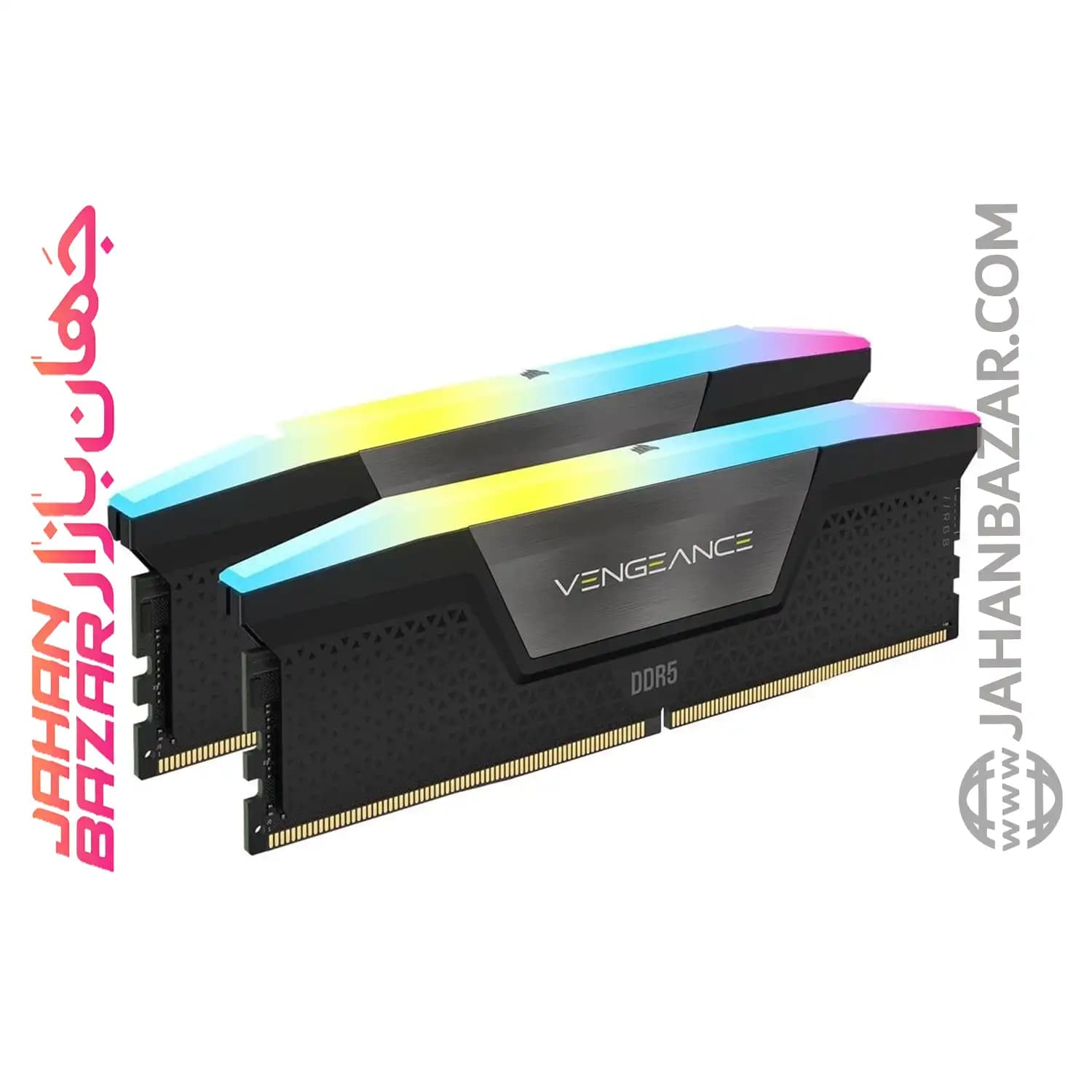 رم دسکتاپ Corsair کورسیر دو کاناله CL38 مدل DDR5 5200 MHz VENGEANCE RGB ظرفیت 96 GB — تصویر ۷