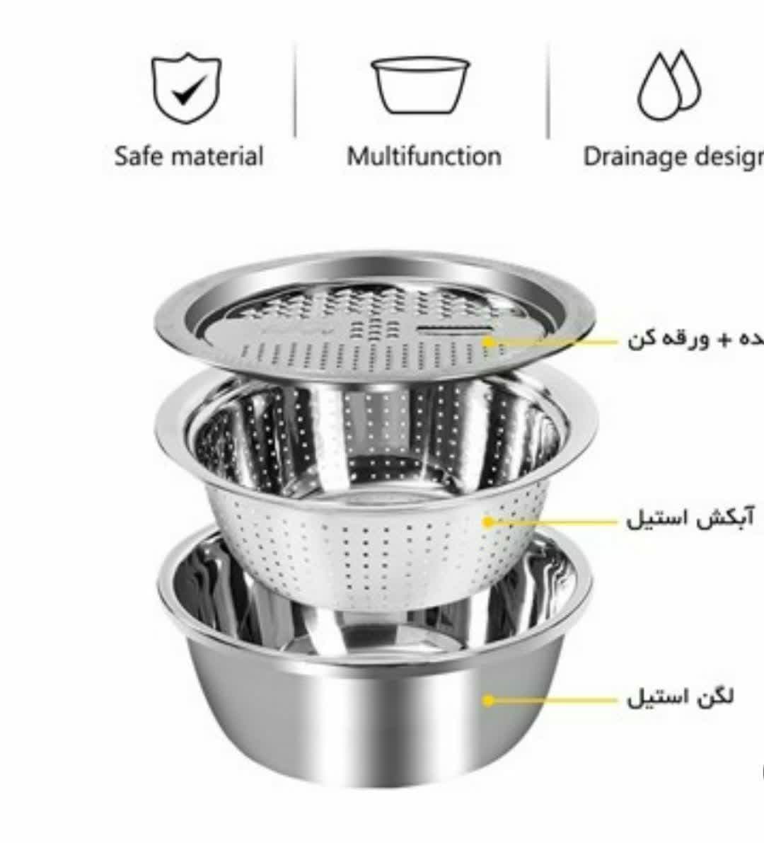 رنده چندکاره ابکش لگن رنده — تصویر ۲