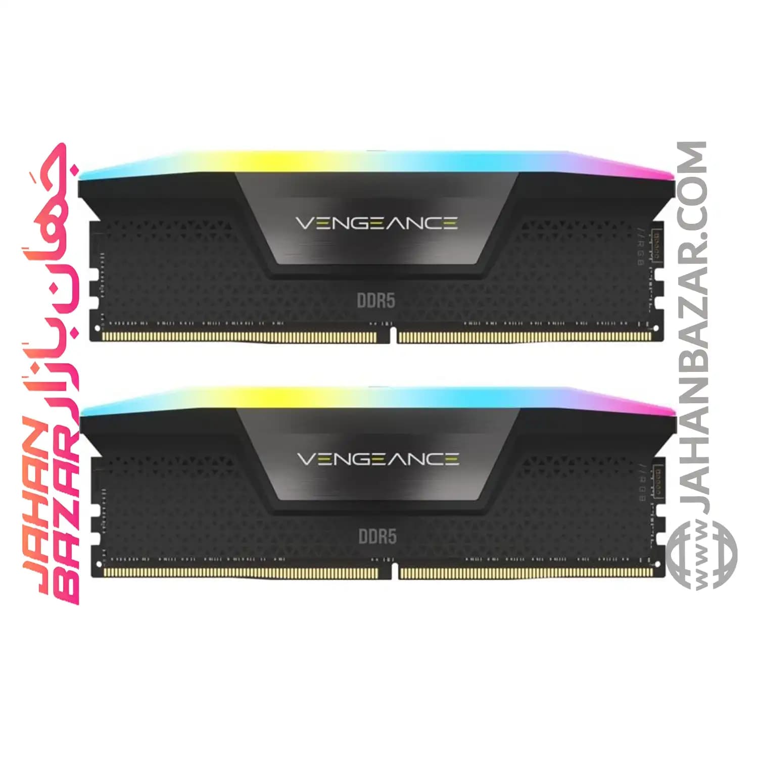 رم دسکتاپ Corsair کورسیر دو کاناله CL40 مدل DDR5 5200 MHz VENGEANCE AMD EXPO RGB ظرفیت 64 GB — تصویر ۶