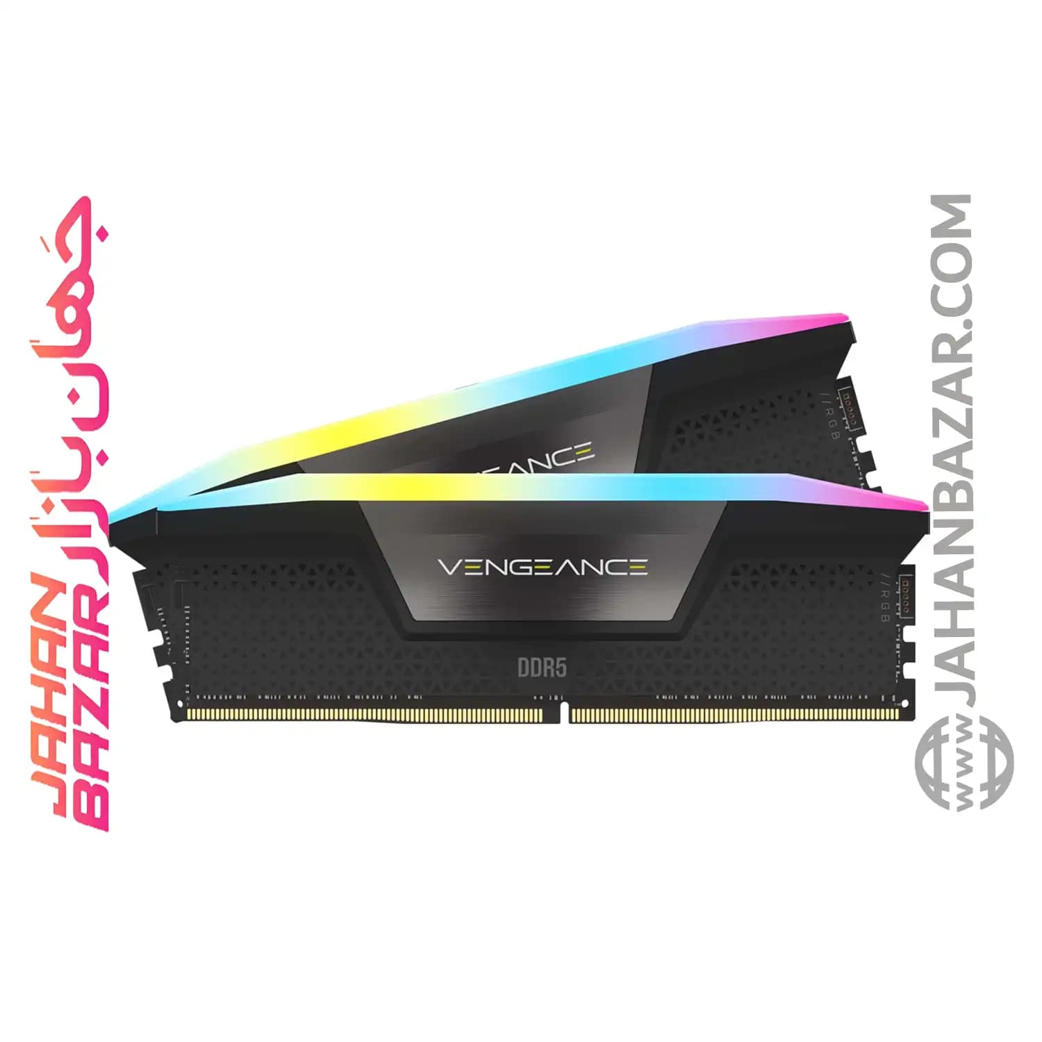 رم دسکتاپ Corsair کورسیر دو کاناله CL40 مدل DDR5 6000 MHz VENGEANCE RGB ظرفیت (2x64GB)128 GB — تصویر ۷